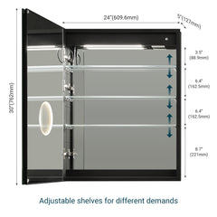 LED Mirror Medicine Cabinet(24x30)